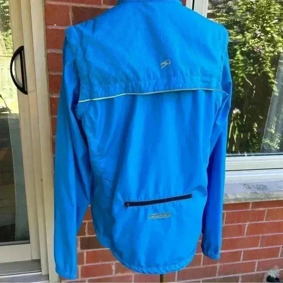 SUGOI Women’s Biking/Sports Jacket Windbreaker Bomber Fall Blue  M/L - Picture 9 of 12
